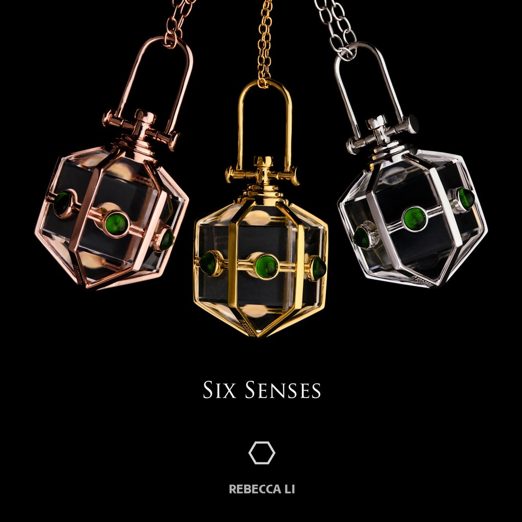 Six Senses Talisman Collection, Natural Rock Crystal And Diopside