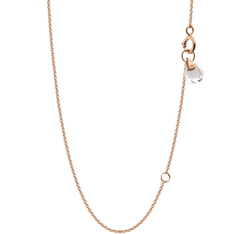Rebecca Li, Crystal Link Collection, Necklace, 18k Rose Gold, Rock Crystal, Smooth, N/A, CRYSTA-CHAIN-2017-0208-18KROS-ROCKCR